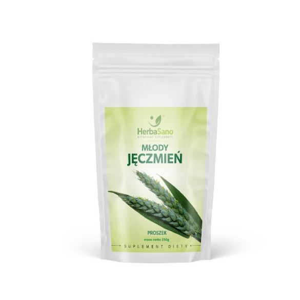 Młody jęczmień - proszek - suplement diety - 250 g - HerbaSano