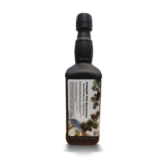 Indyjski olej rycynowy - 500 ml - Kopiec Zdrowia Indyjski olej rycynowy - 500 ml - Kopiec Zdrowia