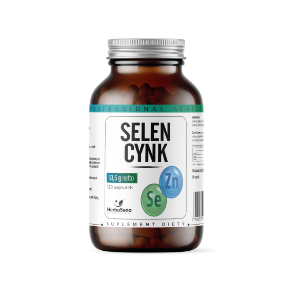 Selen + Cynk - suplement diety - 120 kapsułek - HerbaSano Selen + Cynk - suplement diety - 120 kapsułek - HerbaSano