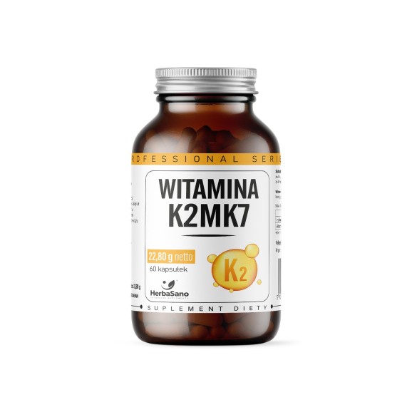 Witamina K2MK7 - suplement diety - 60 tabletek - HerbaSano Witamina K2MK7 - suplement diety - 60 tabletek - HerbaSano