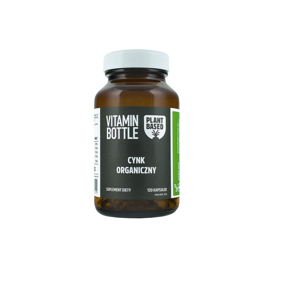 Cynk Organiczny - suplement diety - 120 kapsułek - Vitamin Bottle Cynk Organiczny - suplement diety - 120 kapsułek - Vitamin Bottle