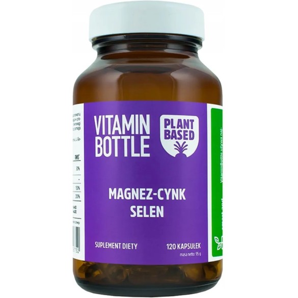 MAGNEZ-CYNK-SELEN-WAPŃ - suplement diety - 120 kapsułek - Vitamin Bottle
