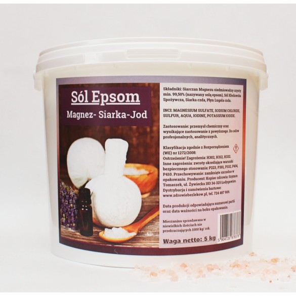 Sól EPSOM z jodem 5KG