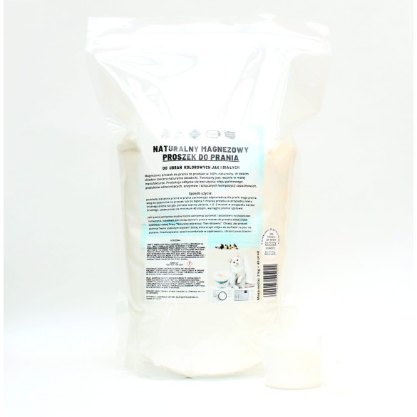 Magnezowy Naturalny Proszek do prania 2 kg - 40 PRAŃ