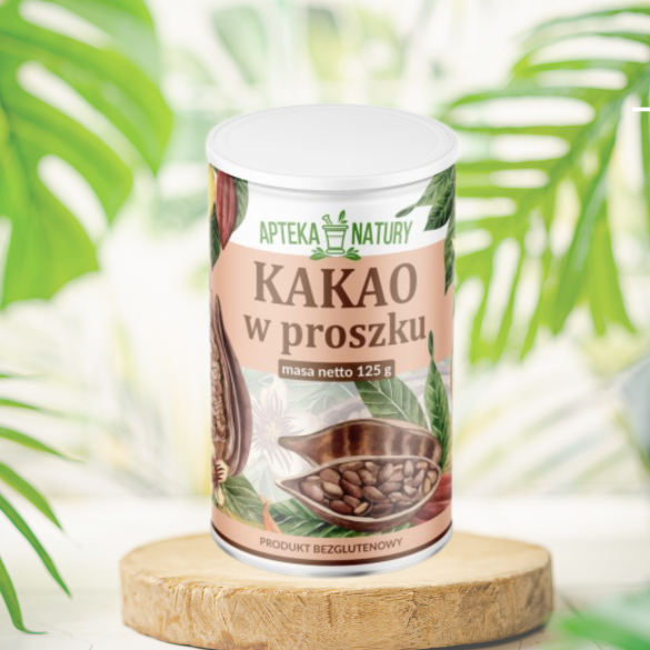 Kakao w proszku 125 g - Apteka Natury