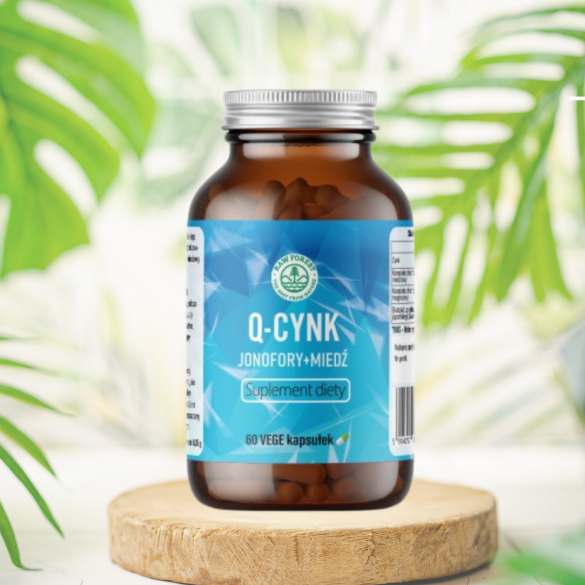 Q-Cynk - suplement diety - 60 kapsułek - RawForest