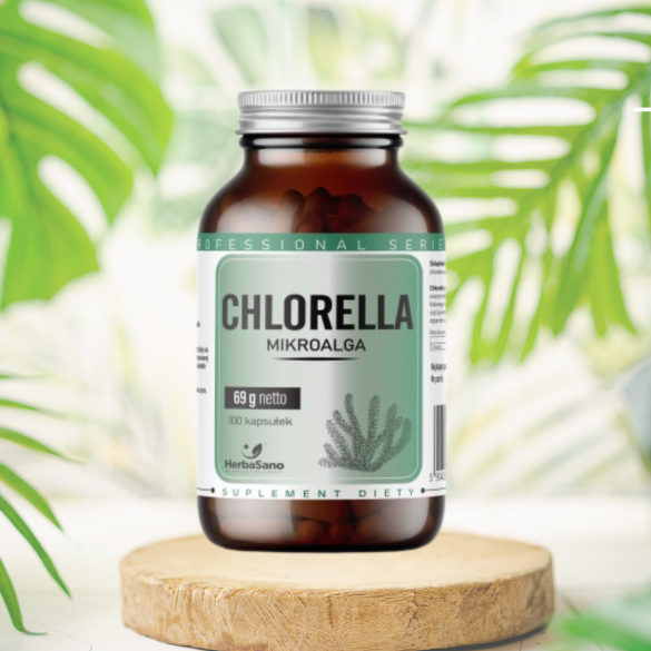 Chlorella - suplement diety - 100 kapsułek - HerbaSano