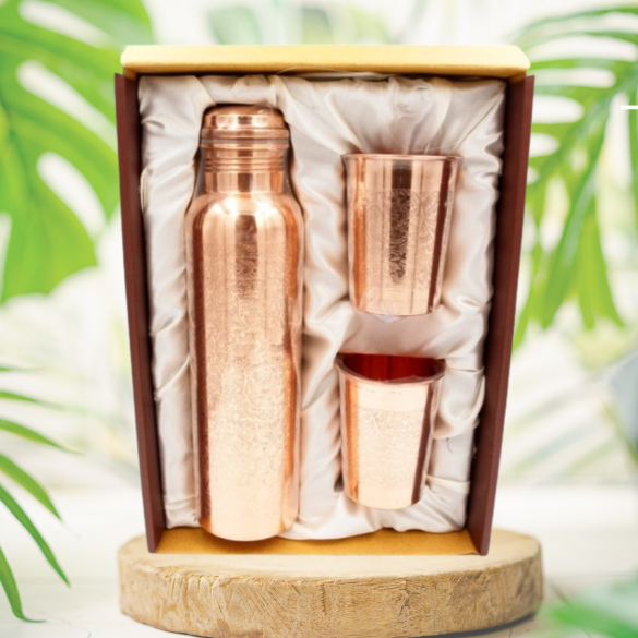 Zestaw butelka grawer 1000ml + kubek 2 szt.