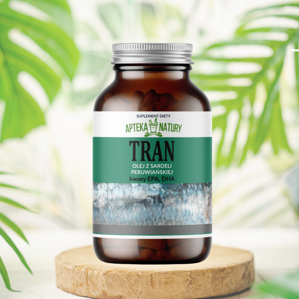 Tran - olej z sardeli peruwiańskiej - suplement diety - 90 kapsułek