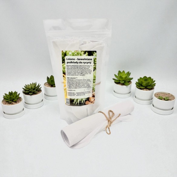 Lniano-bawełniane podkłady do rycyny