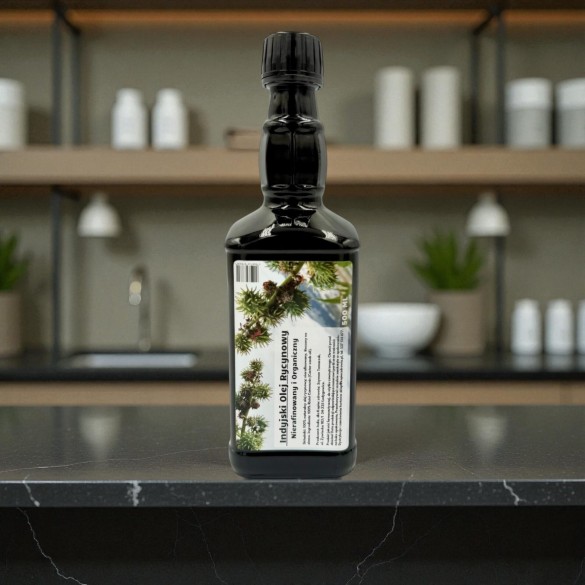 Zestaw lniano-bawełniane podkłady do rycyny + 500 ml oleju