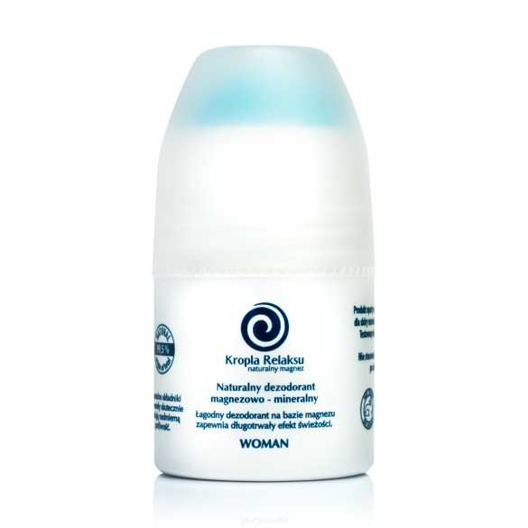 Naturalny dezodorant magnezowy Kropla Relaksu bez aluminium but. 60ml. Woman