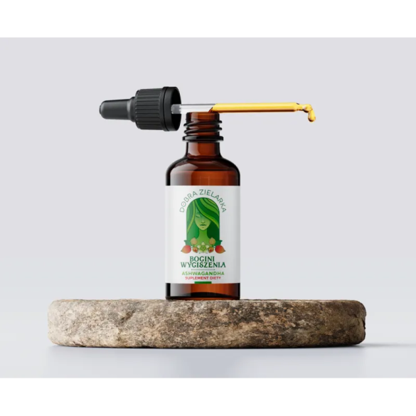 Bogini Wyciszenia Ashwagandha ekstrakt CO2+ len CO2 30ml Dobra Zielarka