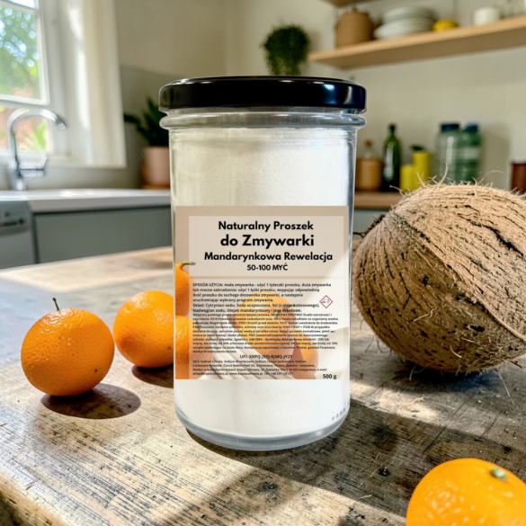 Naturalny proszek do zmywarki „mandarynkowa rewelacja” 50-100 procesów