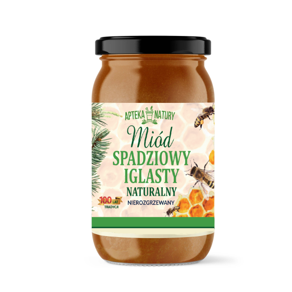 Miód SPADZIOWY Z DRZEW IGLASTYCH - 1050 g - Apteka Natury