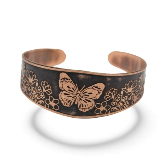 Bransoletka miedziana - Papillon