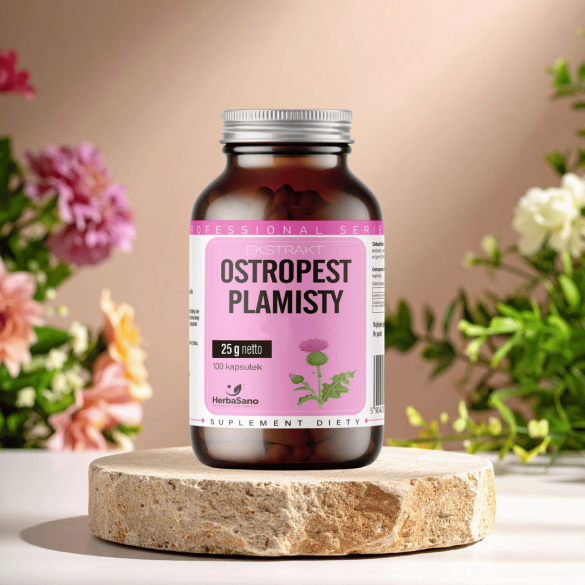 Ostropest plamisty ekstrakt - suplement diety - 100 kapsułek - HerbaSano