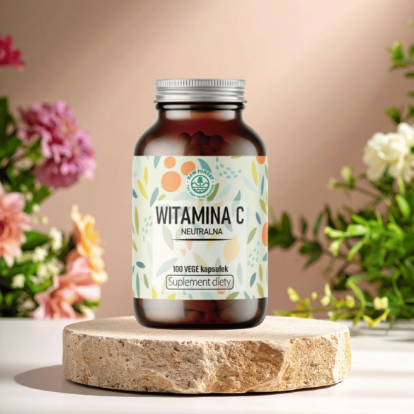 Witamina C neutralna - suplement diety - 100 kapsułek - RawForest