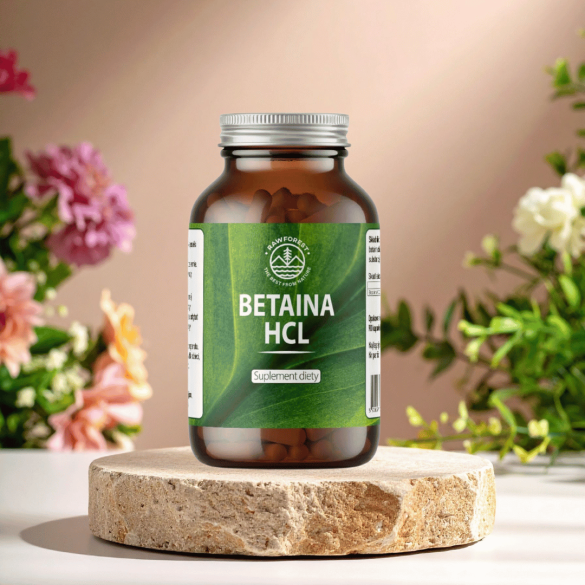 Betaina HCL - suplement diety - 90 kapsułek - Raw Forest