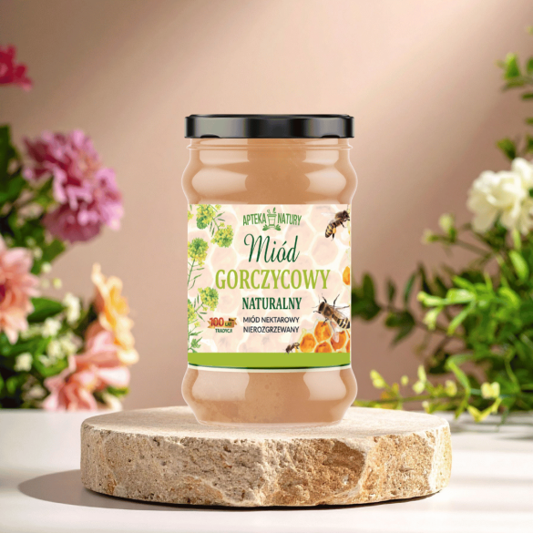 Miód gorczycowy Apteka Natury 380 g | Naturalny miód pszczeli