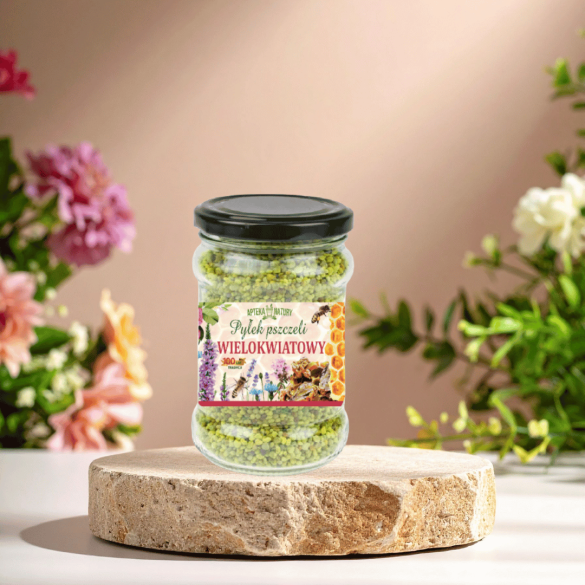 Pyłek pszczeli wielokwiatowy Apteka Natury 180 g | Naturalny produkt pszczeli
