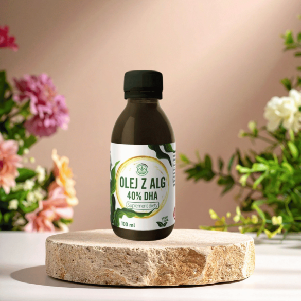 Olej z ALG - 40% DHA - suplement diety - 100 ml - RawForest