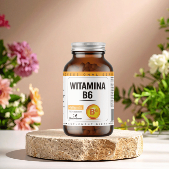 Witamina B6 - suplement diety - 120 kapsułek - HerbaSano