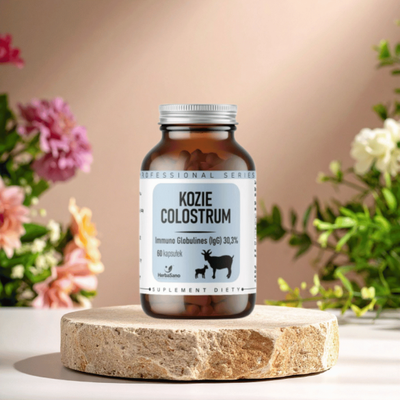 Kozie Colostrum IGG 30,3% - suplement diety - 60 kapsułek - HerbaSano