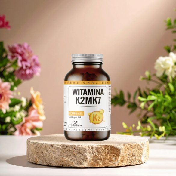 Witamina K2MK7 - suplement diety - 60 tabletek - HerbaSano