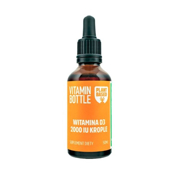 Witamina D3 krople 50 ml 2000 IU z alg – suplement diety