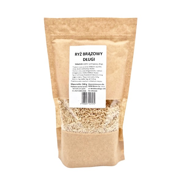Ryż brązowy długi 500g
