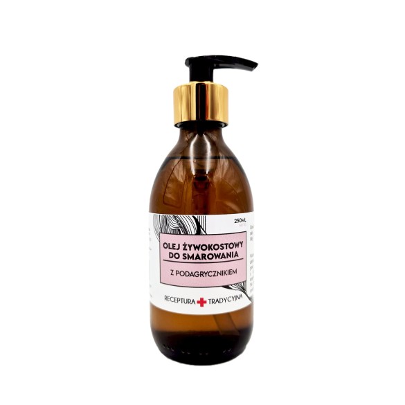 Olej żywokostowy z podagrycznikiem 250 ml | Kosmetyk do masażu