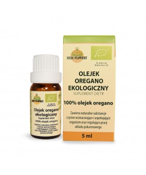 Olejek oregano ekologiczny, suplement diety, 5 ml - 959