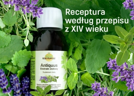 Ekstrakt ziołowy Antiquus firmy Medi-Flowery